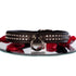 SiaLinda: Halsband echtes Elch Leder mit Strass schwarz 20mm breit - SiaLinda.com